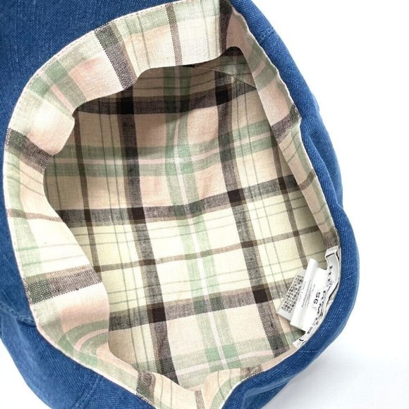 HERMES Casquette hat hemp blue - Picture 7 of 11